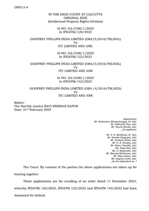 AJAY AMITABH SUMAN - Godfrey Phillips India Limited Vs ITC Limited.PDF ...