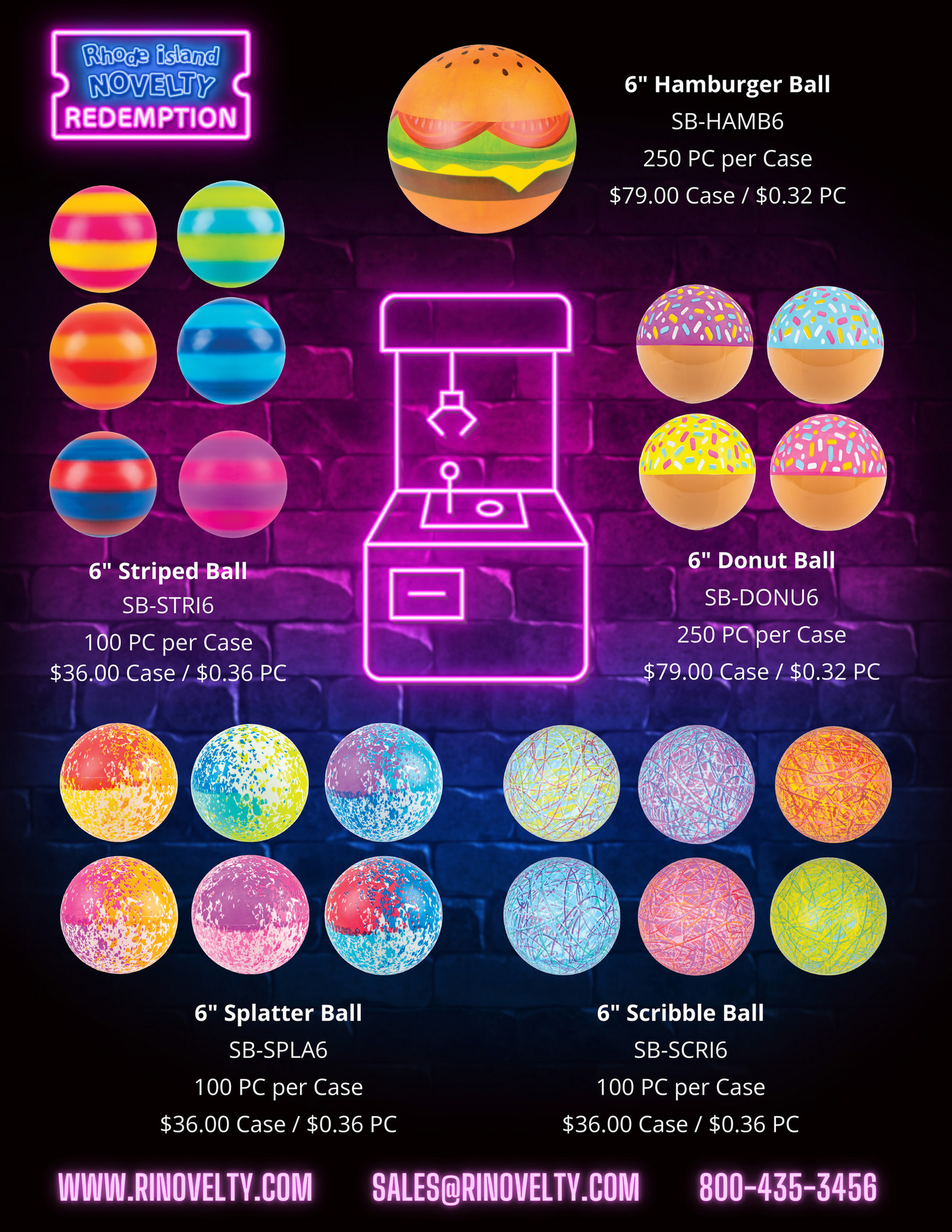 Rhode Island Novelty New Vinyl Balls Page 1