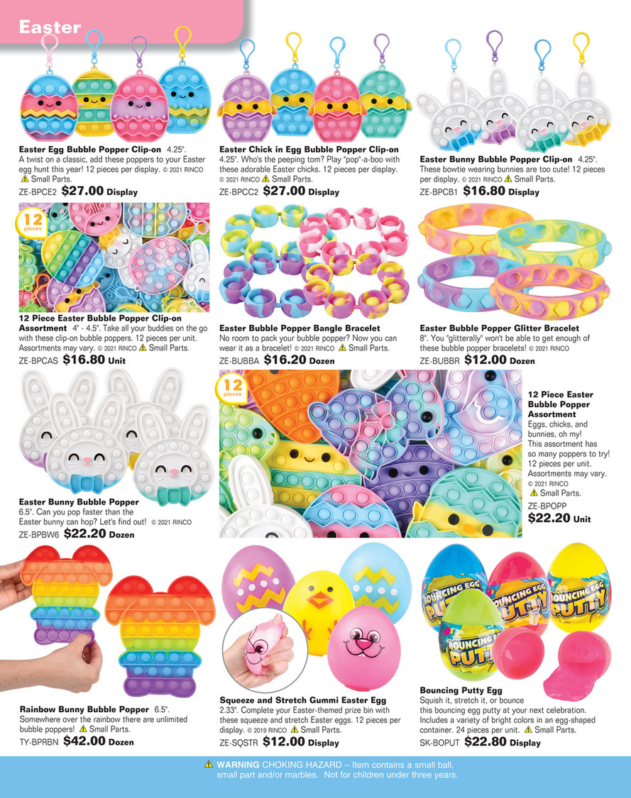 Rhode Island Novelty Plastic Easter Eggs, 2.5, Assorted Colors - 12 per pack