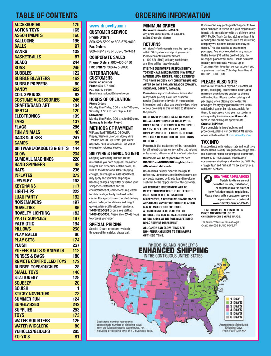Rhode Island Novelty - Mainline 2023 - Page 1