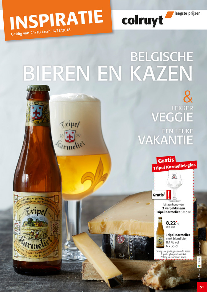 Colruyt folder van 25/10/2018 tot 06/11/2018 - Bier Kaas