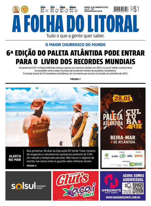 A Folha Do Litoral 780 Página 1 Created With 0459