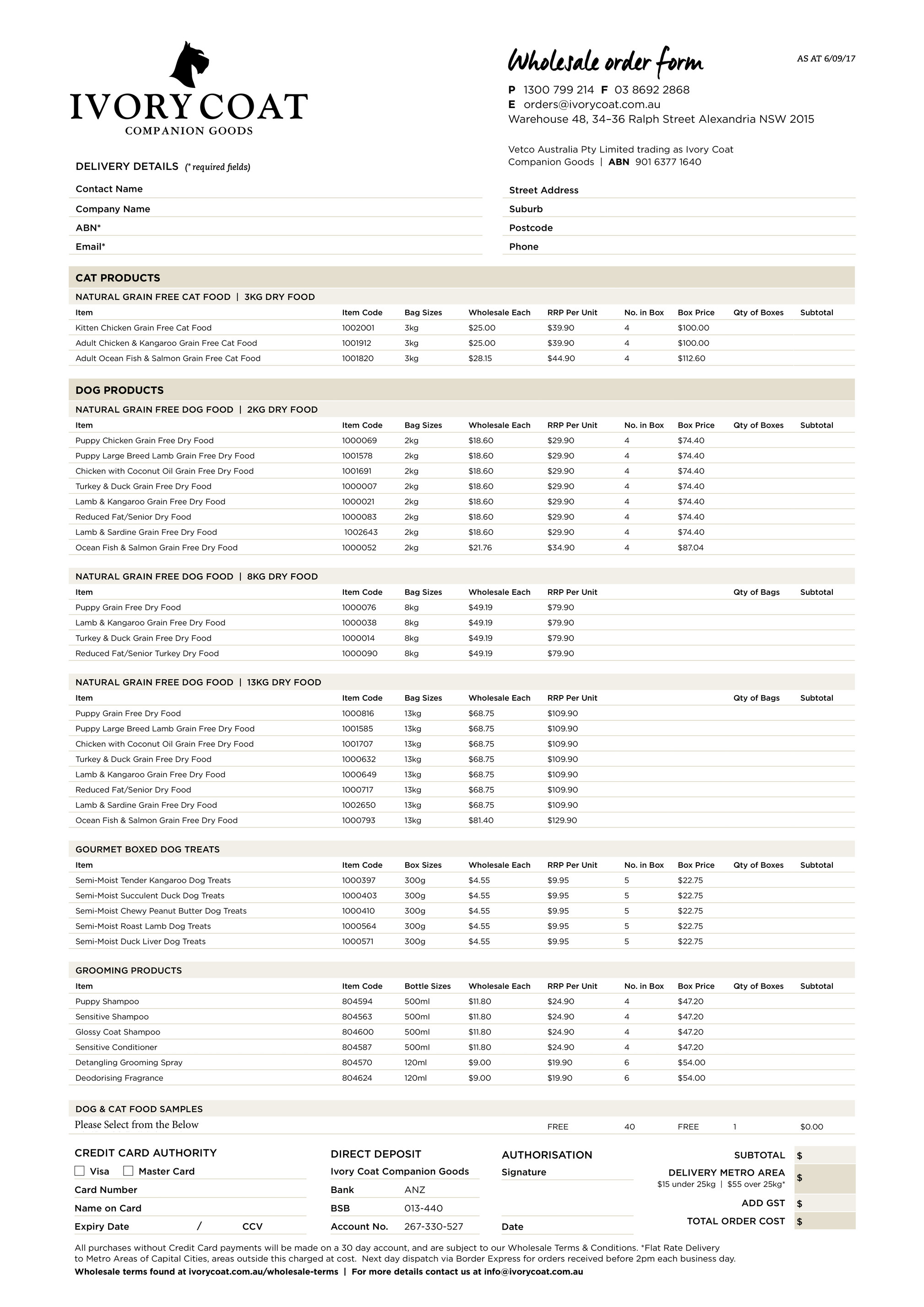 ivory coat companion goods