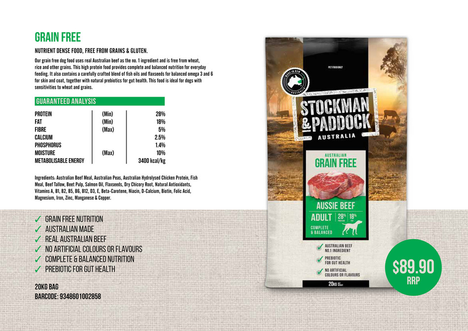 stockman and paddock grain free