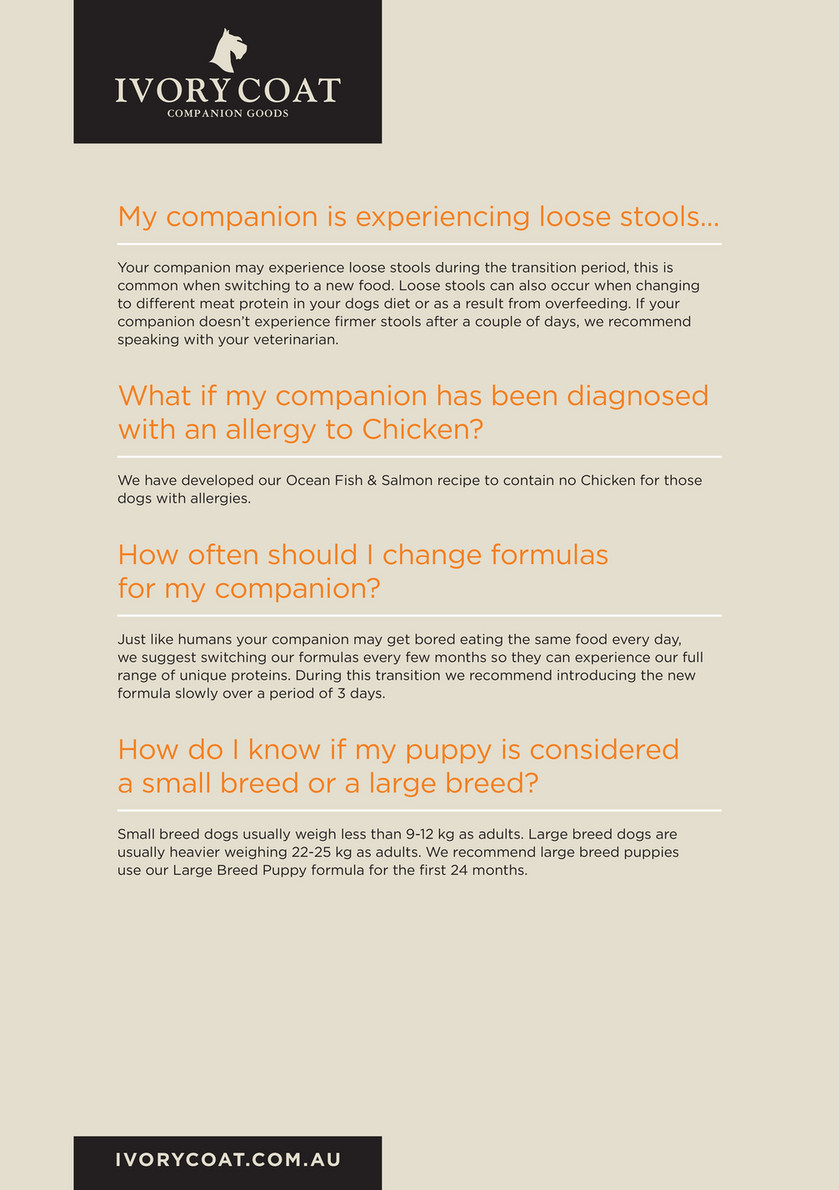 ivory coat companion goods