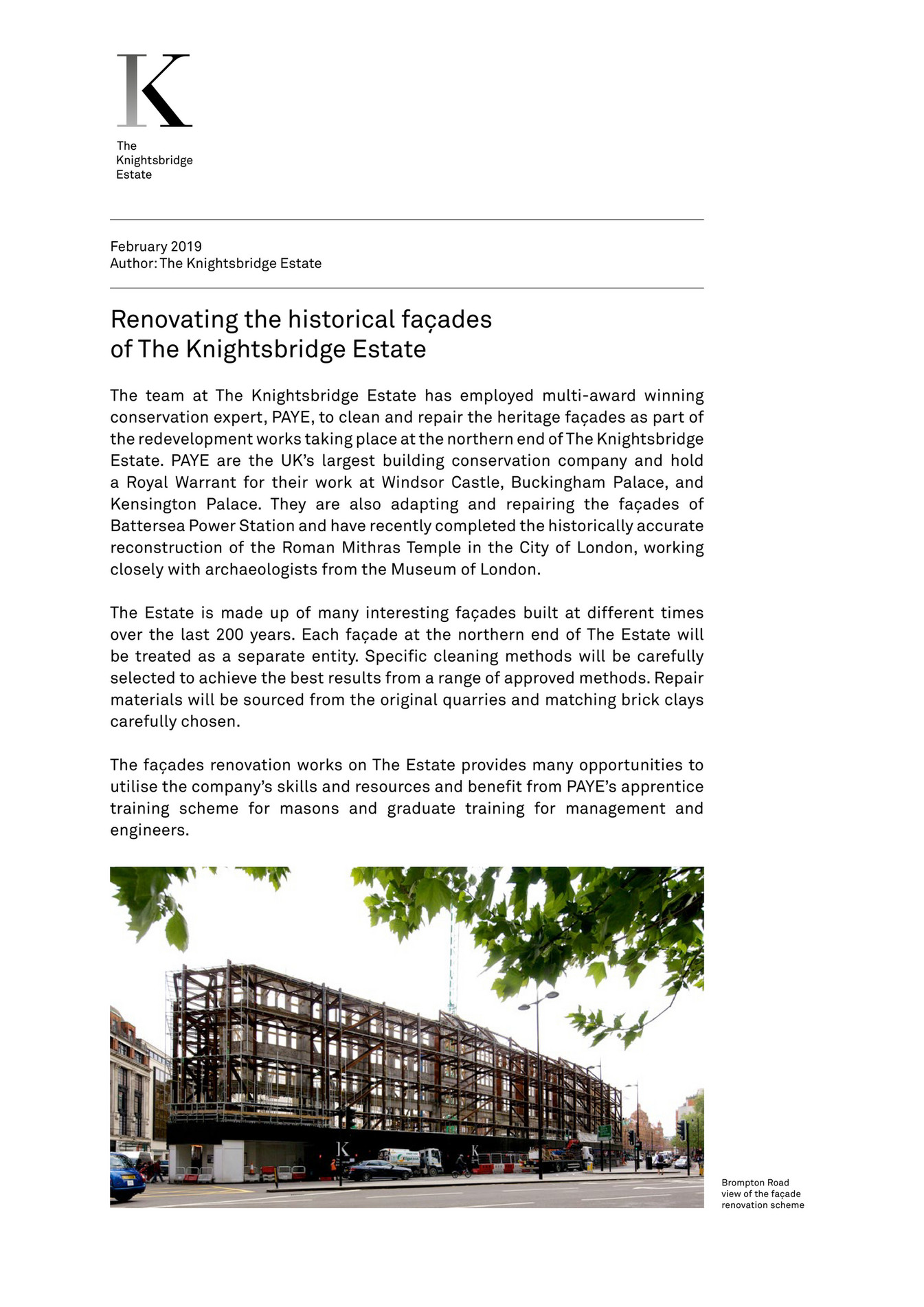The Knightsbridge Estate - February 2019 – renovating the historical ...