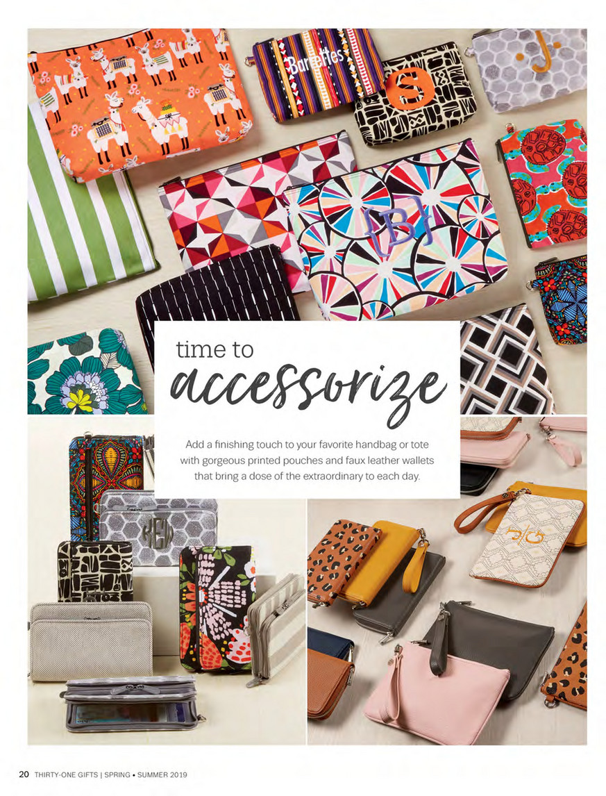 Thirty One Gifts 2019 Spring Summer Catalog Page 18 19