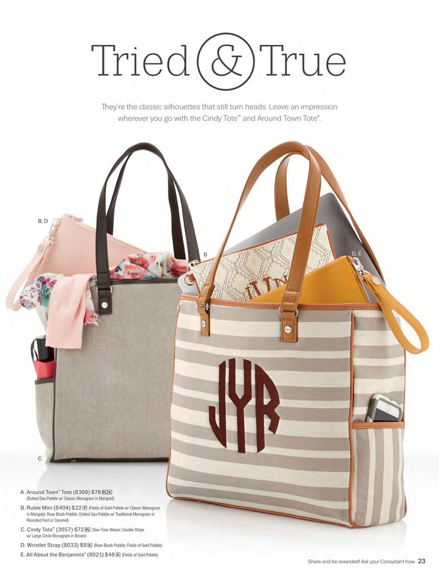 thirty one cindy tote 2019