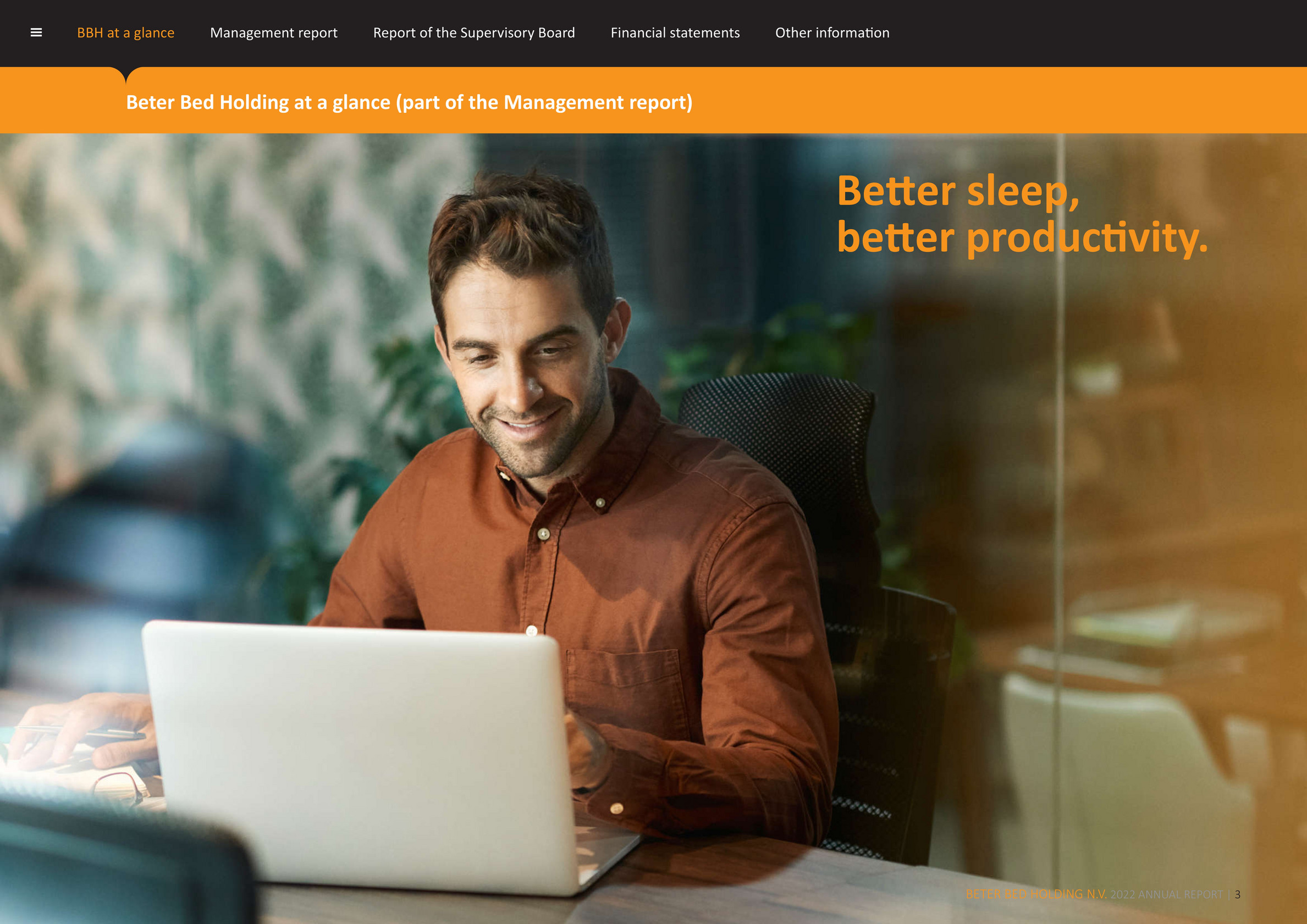 cfreport Beter Bed Holding 2022 Annual Report Page 3