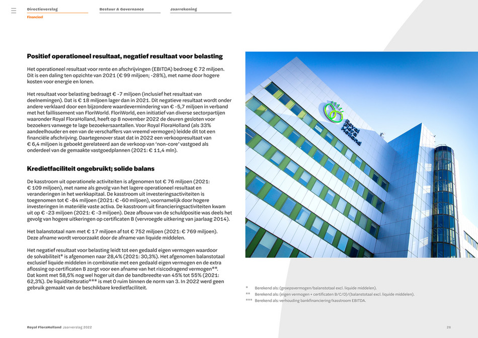 Royal FloraHolland jaarverslag 2022 - Pagina 28