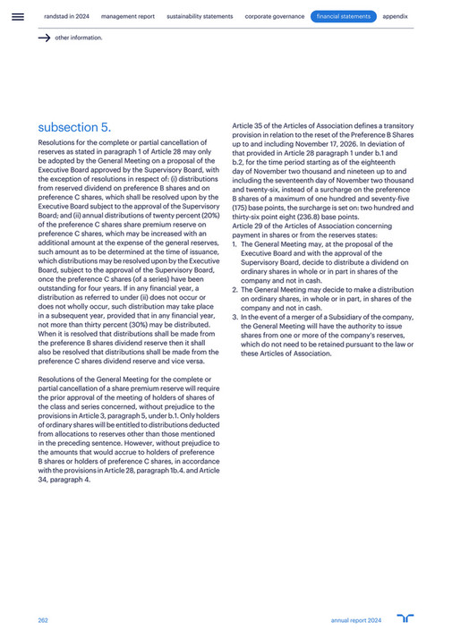 cfreport - Randstad Annual Report 2024 - Page 264-265