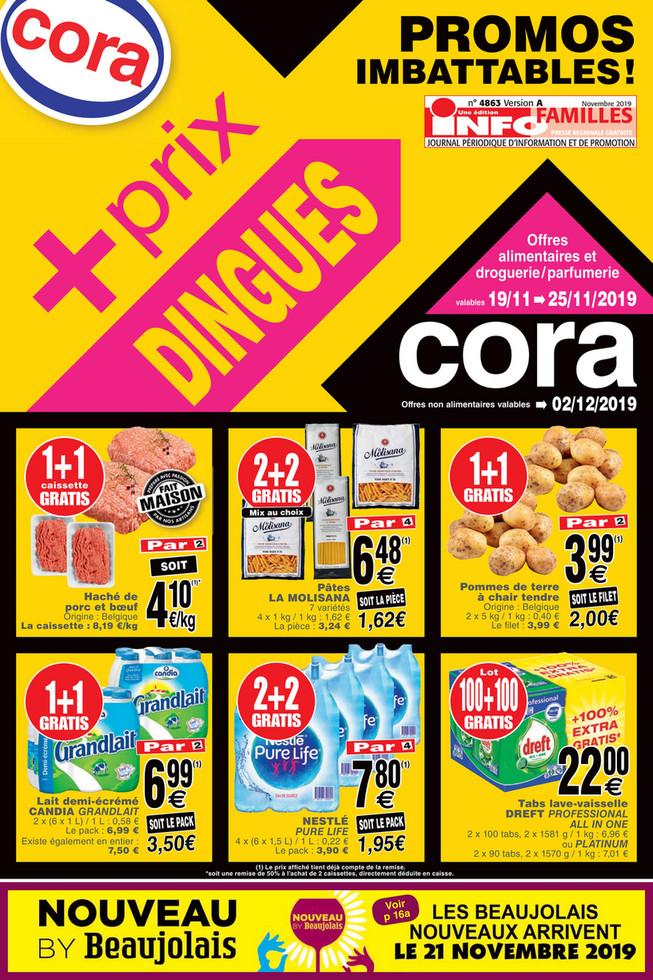 Folder Cora du 19/11/2019 au 25/11/2019 - Promotions de la semaine 46 Food