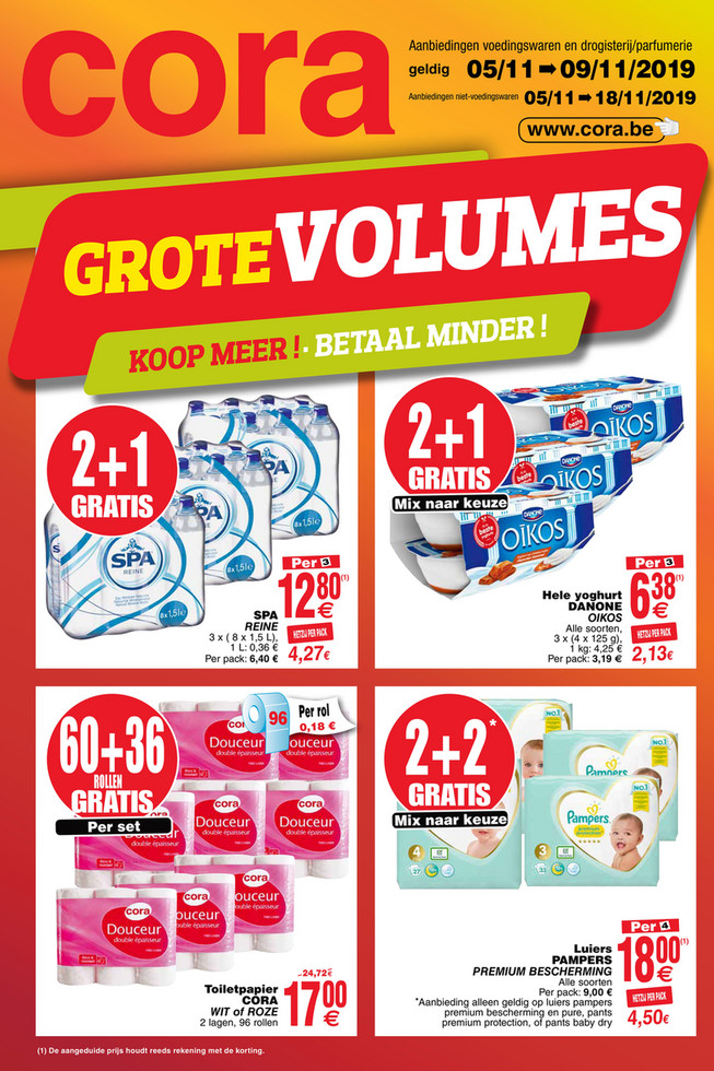 Cora folder van 05/11/2019 tot 09/11/2019 - Weekpromoties 44 food