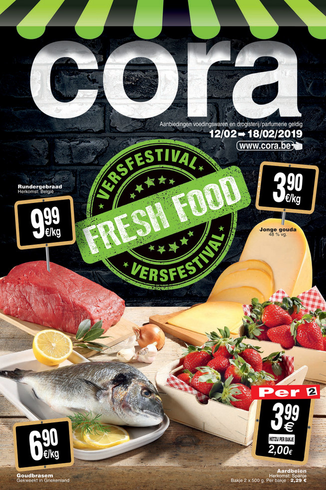 Cora folder van 12/02/2019 tot 18/02/2019 - Weekpromoties 6 food