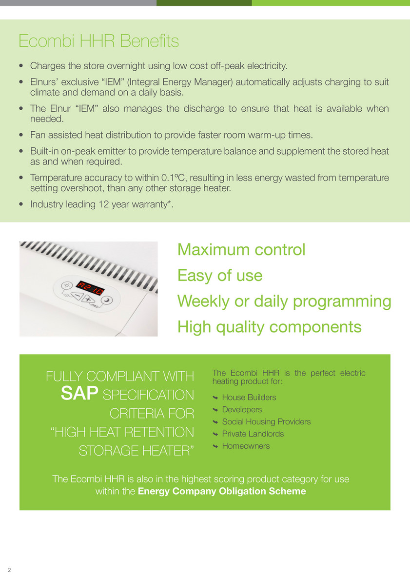 Merinal Limited - Storage-Heater-Sales-ECOMBI-HHR-BROCHURE - Page 2-3 -  Created with Publitas.com