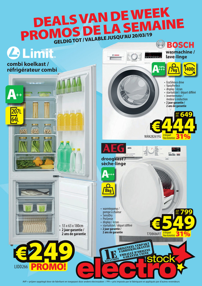 Folder ElectroStock du 13/03/2019 au 20/03/2019 - Promotions de la semaine 11