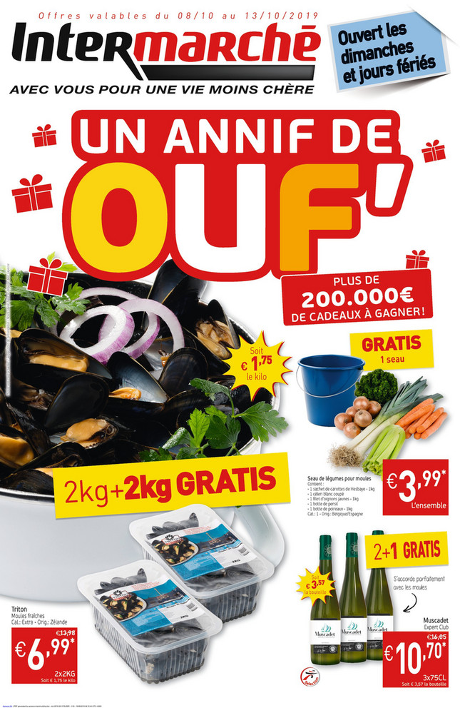 Folder Intermarché du 08/10/2019 au 13/10/2019 - Promotions de la semaine 41