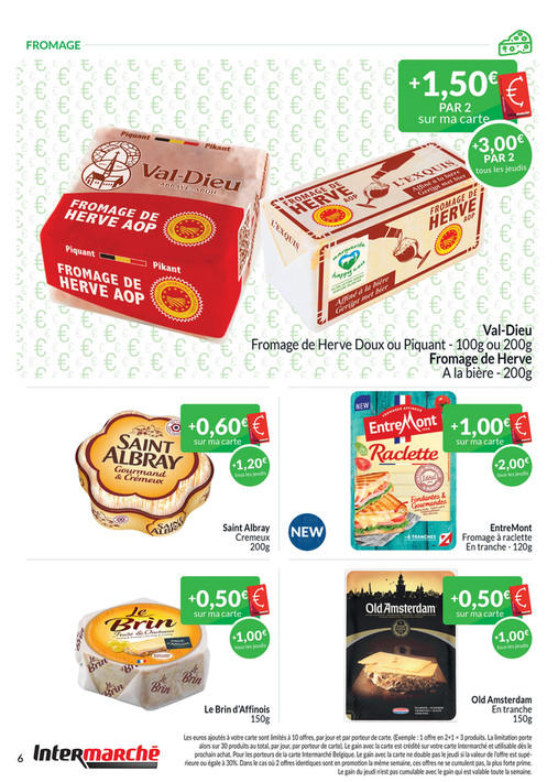 Val-Dieu Fromage de Herve Doux ou Piquant - 100g ou 200g Fromage de Herve A la bière - 200g