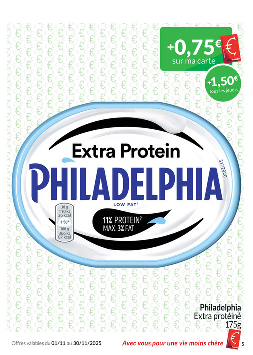 Philadelphia Extra protéiné 175g