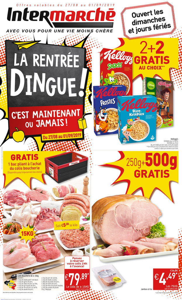 Folder Intermarché du 27/08/2019 au 01/09/2019 - Promotions de la semaine 35