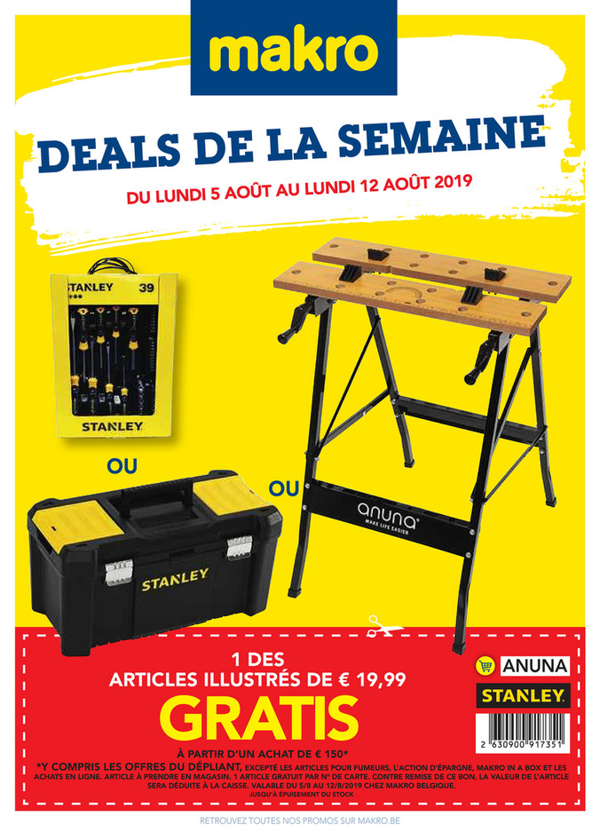 Folder Makro du 05/08/2019 au 12/08/2019 - Weekdeals