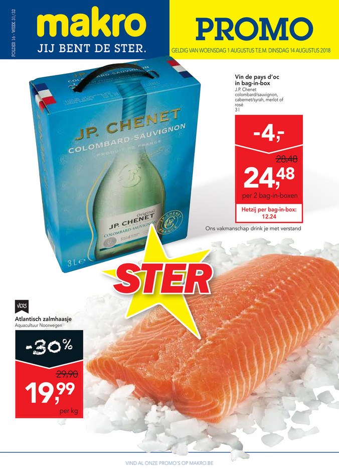 Makro folder van 01/08/2018 tot 14/08/2018 - makro-belgie-food