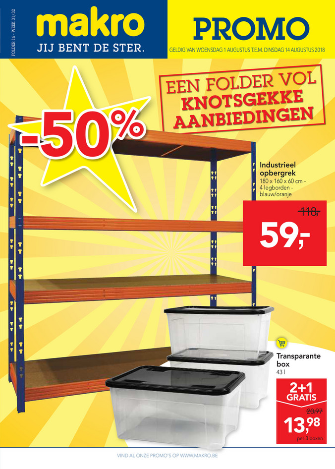 Makro folder van 01/08/2018 tot 14/08/2018 - makro-belgie-non-food