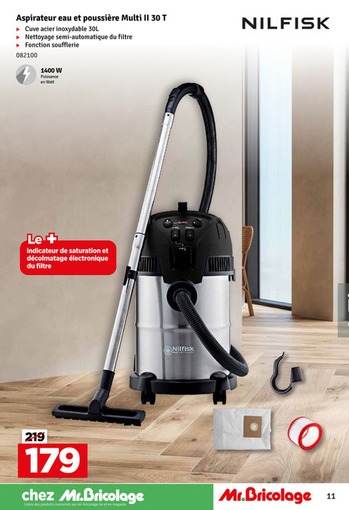 Aspirateur eau et poussière Multi II 30 T