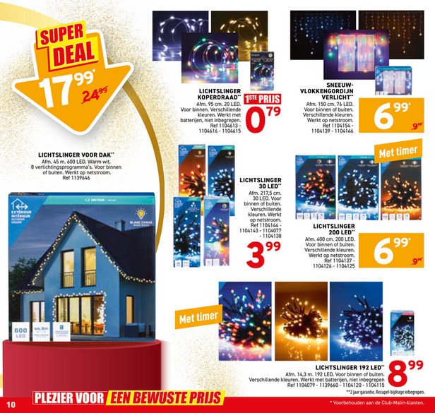 LICHTSLINGER VOOR DAK*