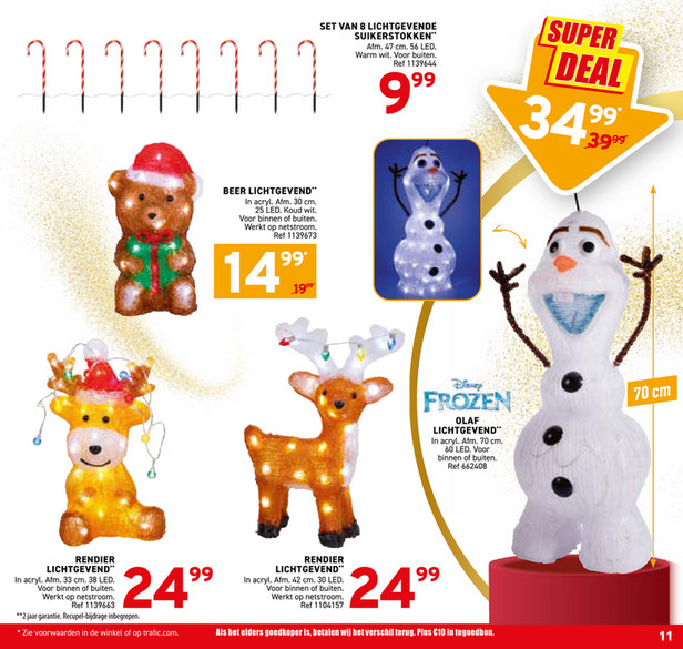 SET VAN 8 LICHTGEVENDE SUIKERSTOKKEN*