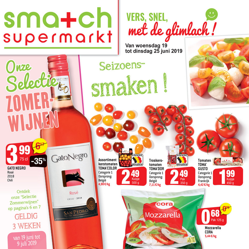 Smatch folder van 19/06/2019 tot 25/06/2019 - Weekpromoties 25