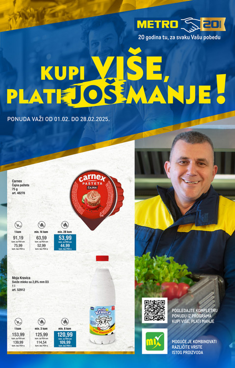 Kupi više plati manje