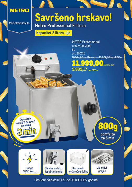 METRO Professional friteza
