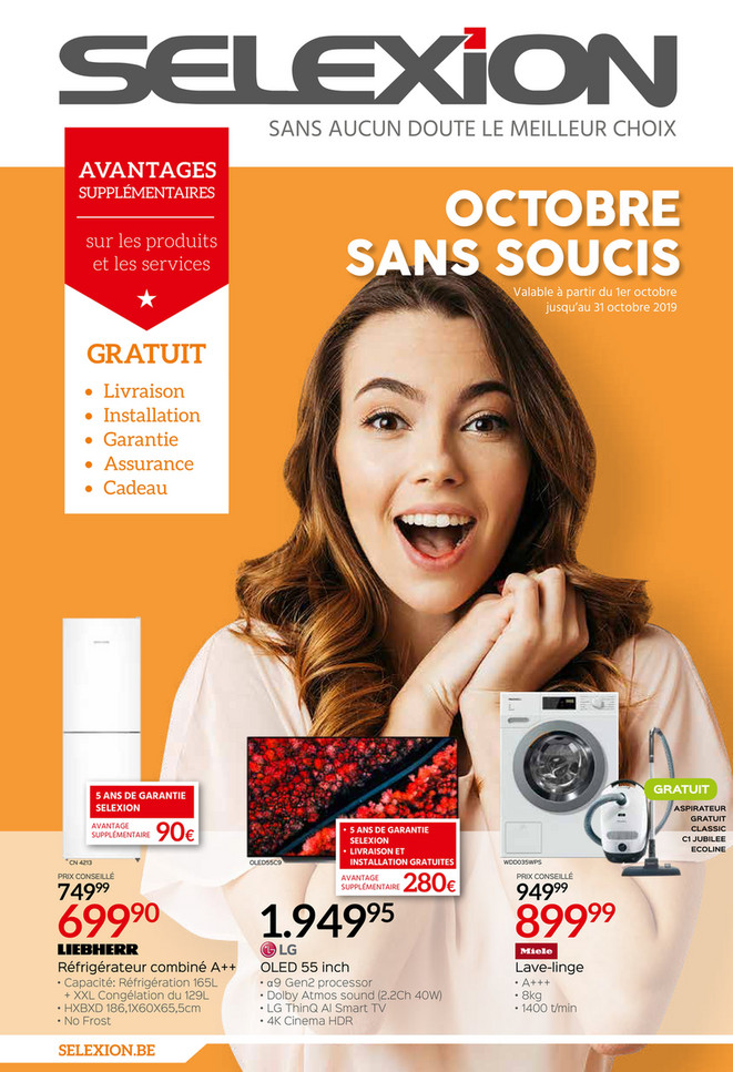 Folder Selexion du 01/10/2019 au 31/10/2019 - Promotions du mois