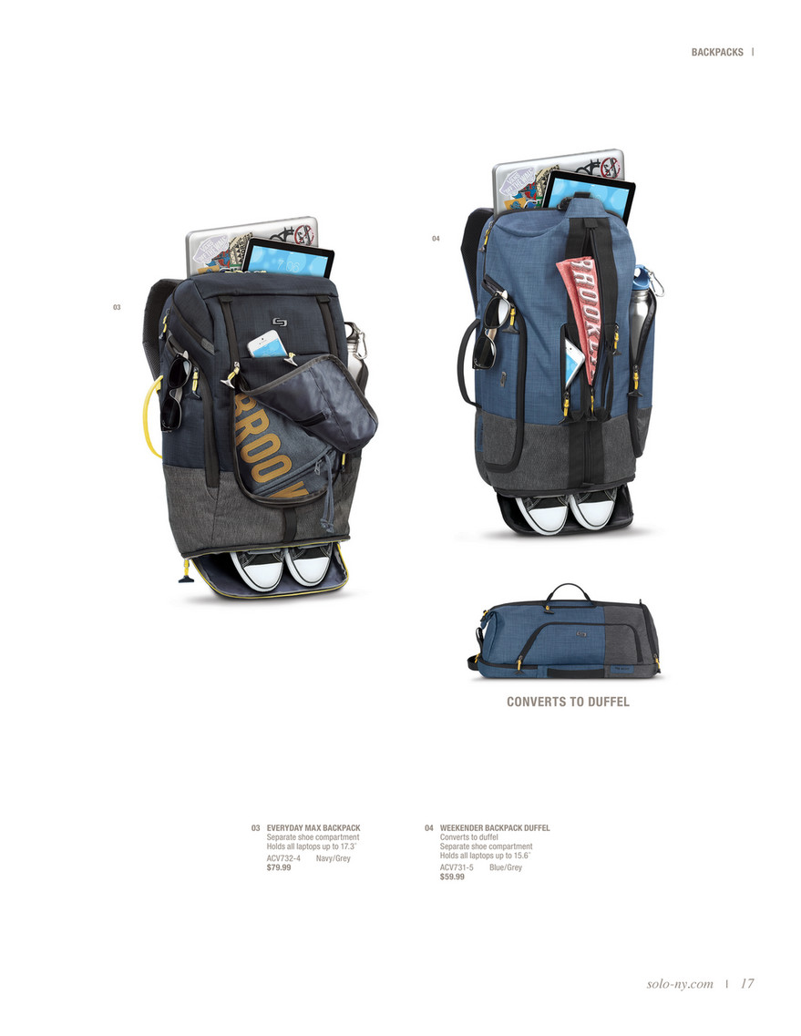 solo velocity max backpack 17.3