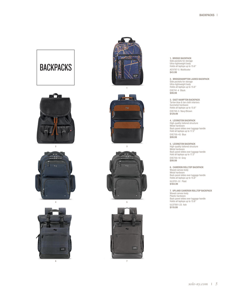 solo east hampton backpack