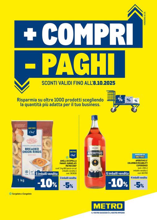 + Compri - Paghi dal 9.07 al 8.10