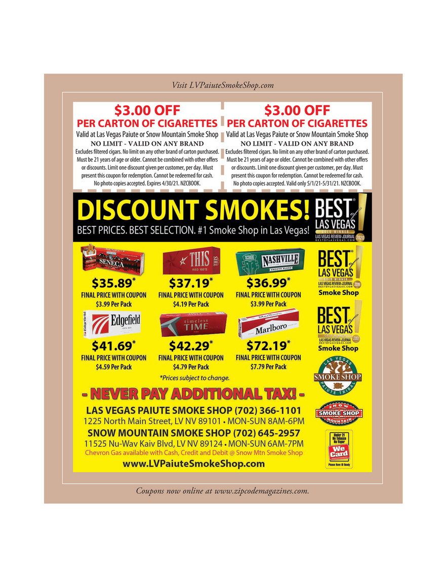 carton of cigarettes new vegas Pinpoint Publications LLC - 89149