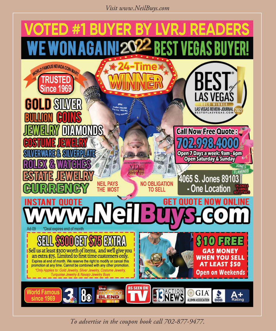 NeilBuys.com Awarded 'Best of Las Vegas' for 30th Time 