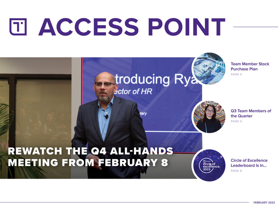 Tessco Technologies Access Point February 2023 Page 1