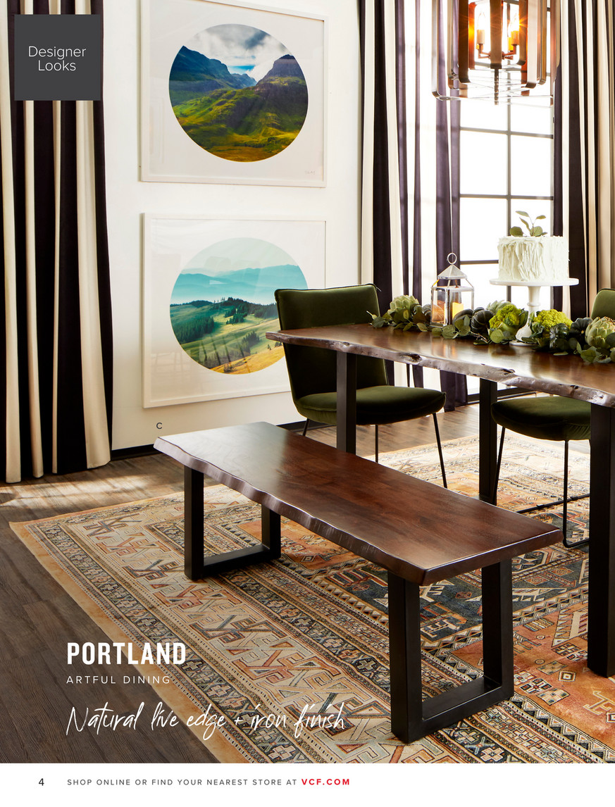 Value City Furniture Vcf Fall 2018 Look Book Portland Dining