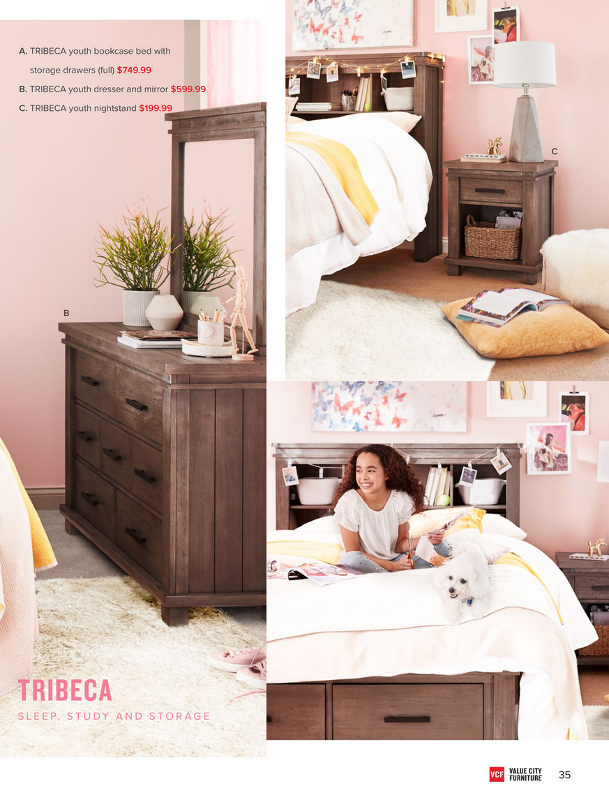 Tribeca Youth Twin Bookcase Bed, Value City Bookcase Bed