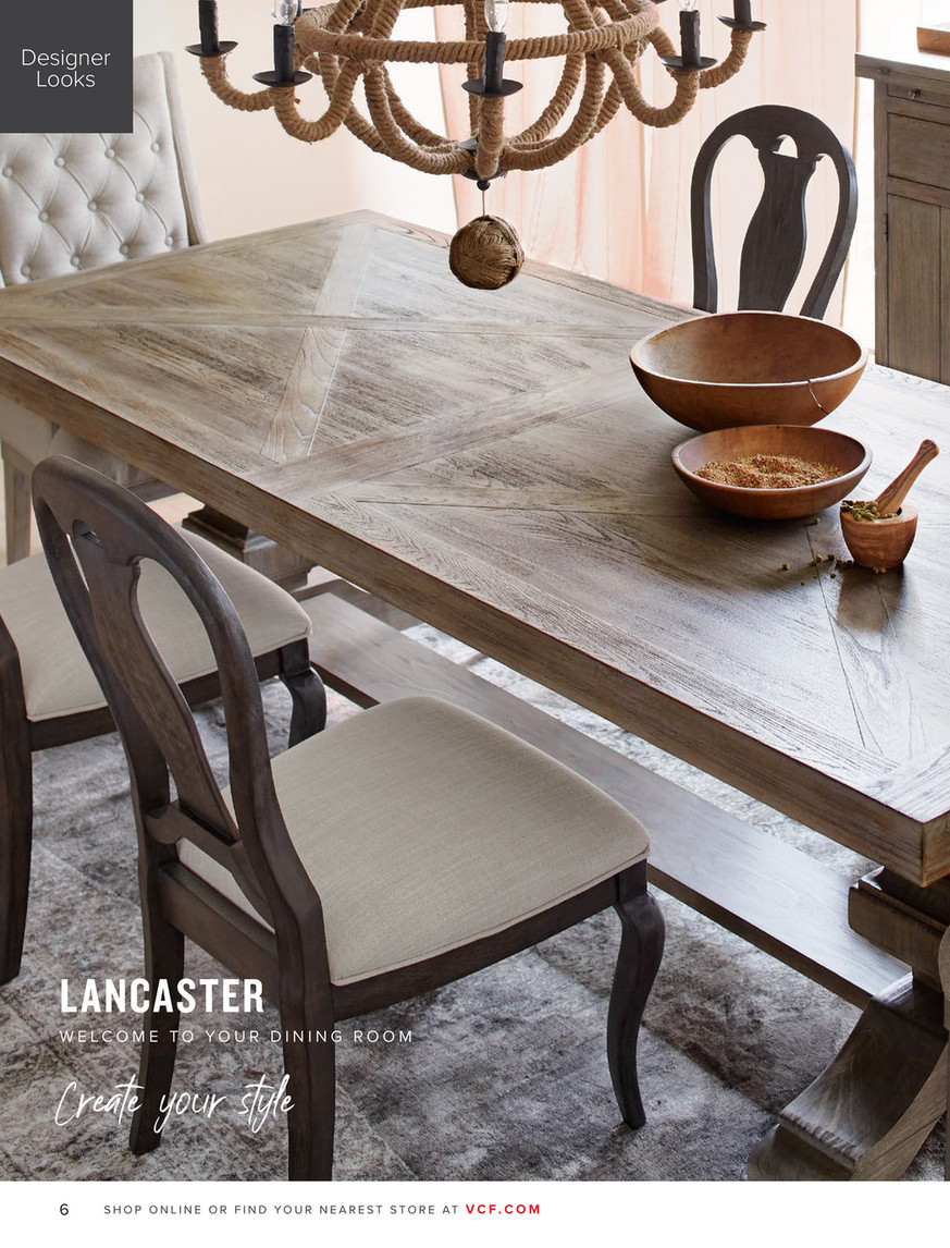 lancaster dining table value city