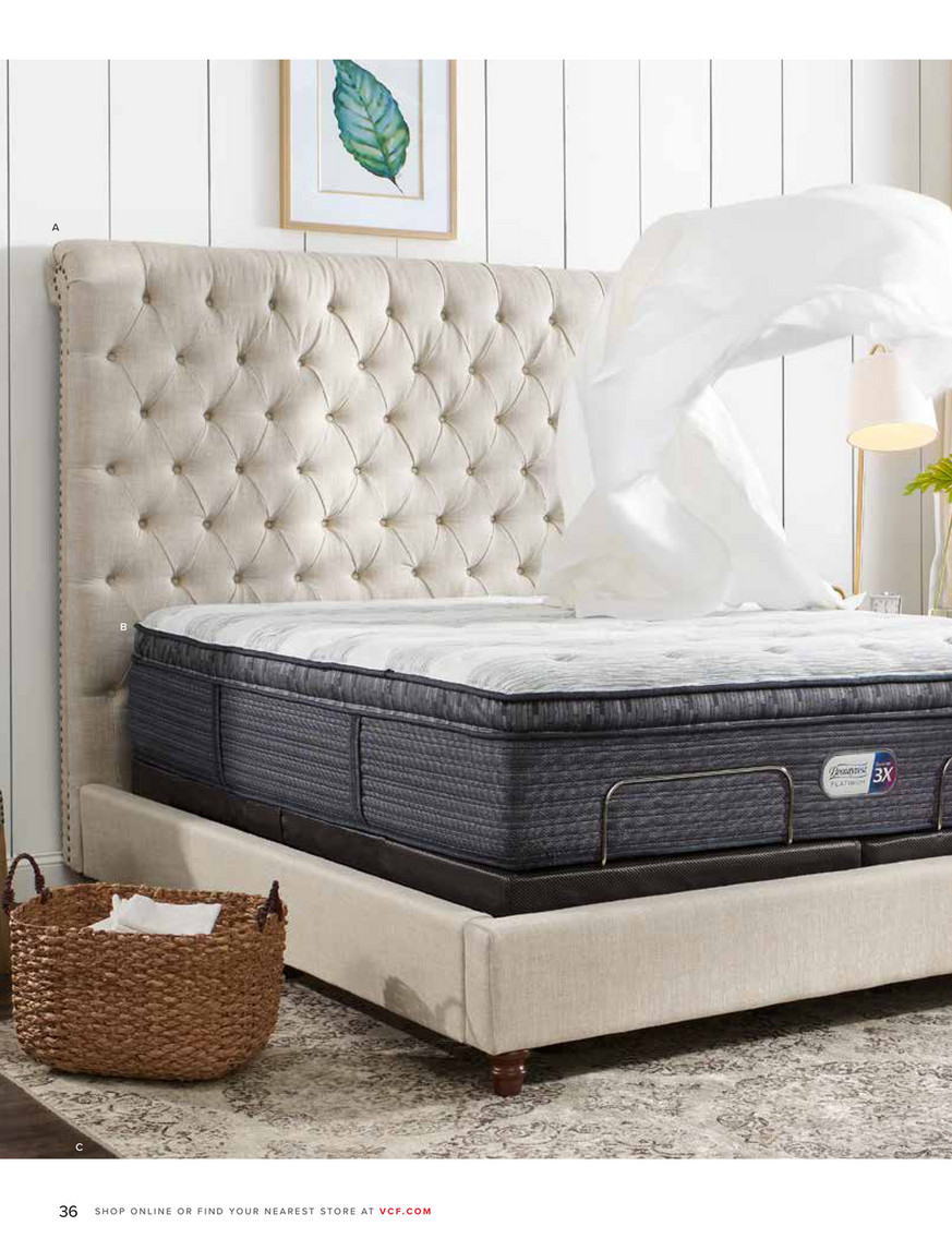 Spring Look Book 2019 Value City Furniture Diana Queen Upholstered Bed Natural