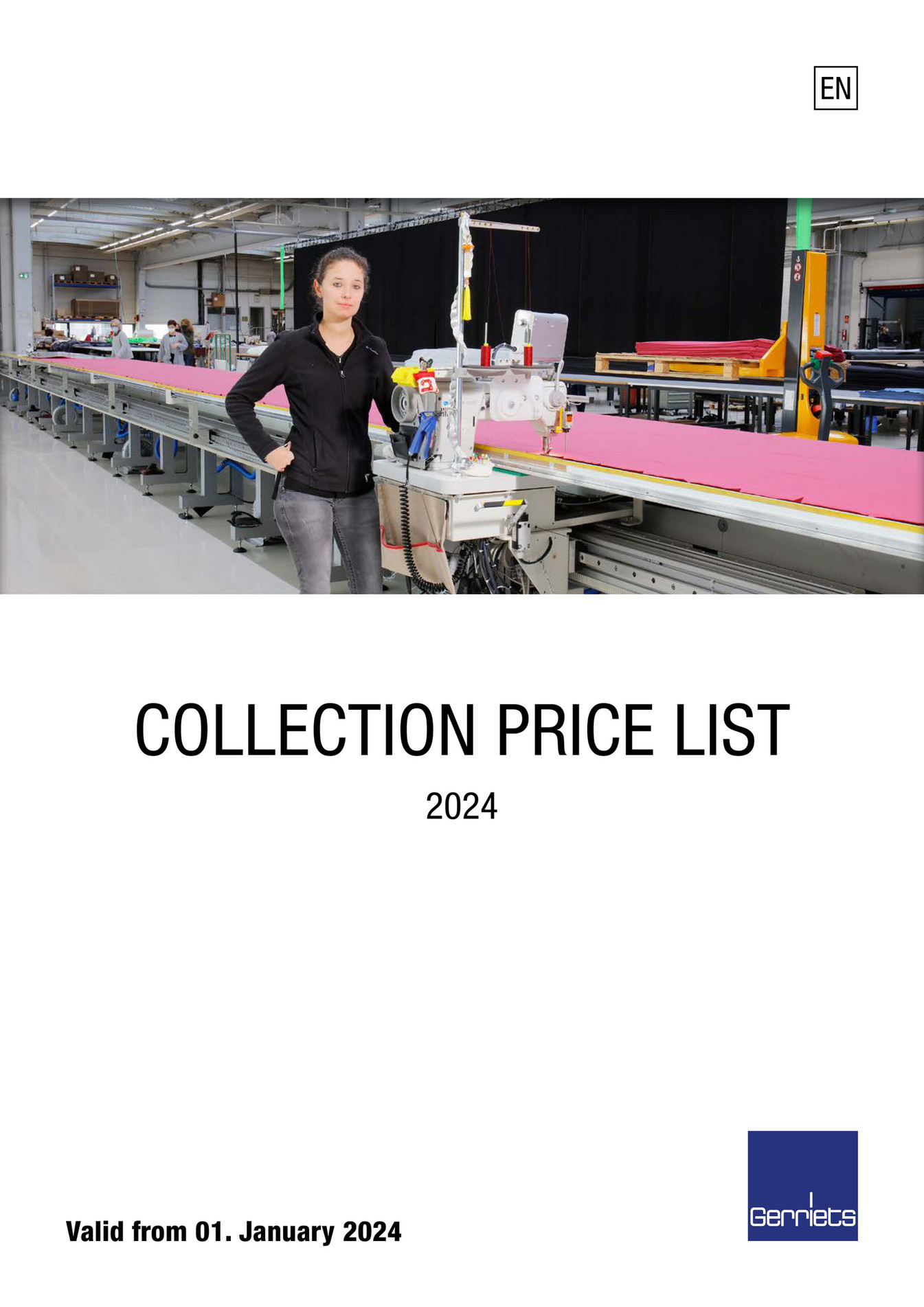 Gerriets GmbH Price List 01/2024 COLLECTION EN Page 1