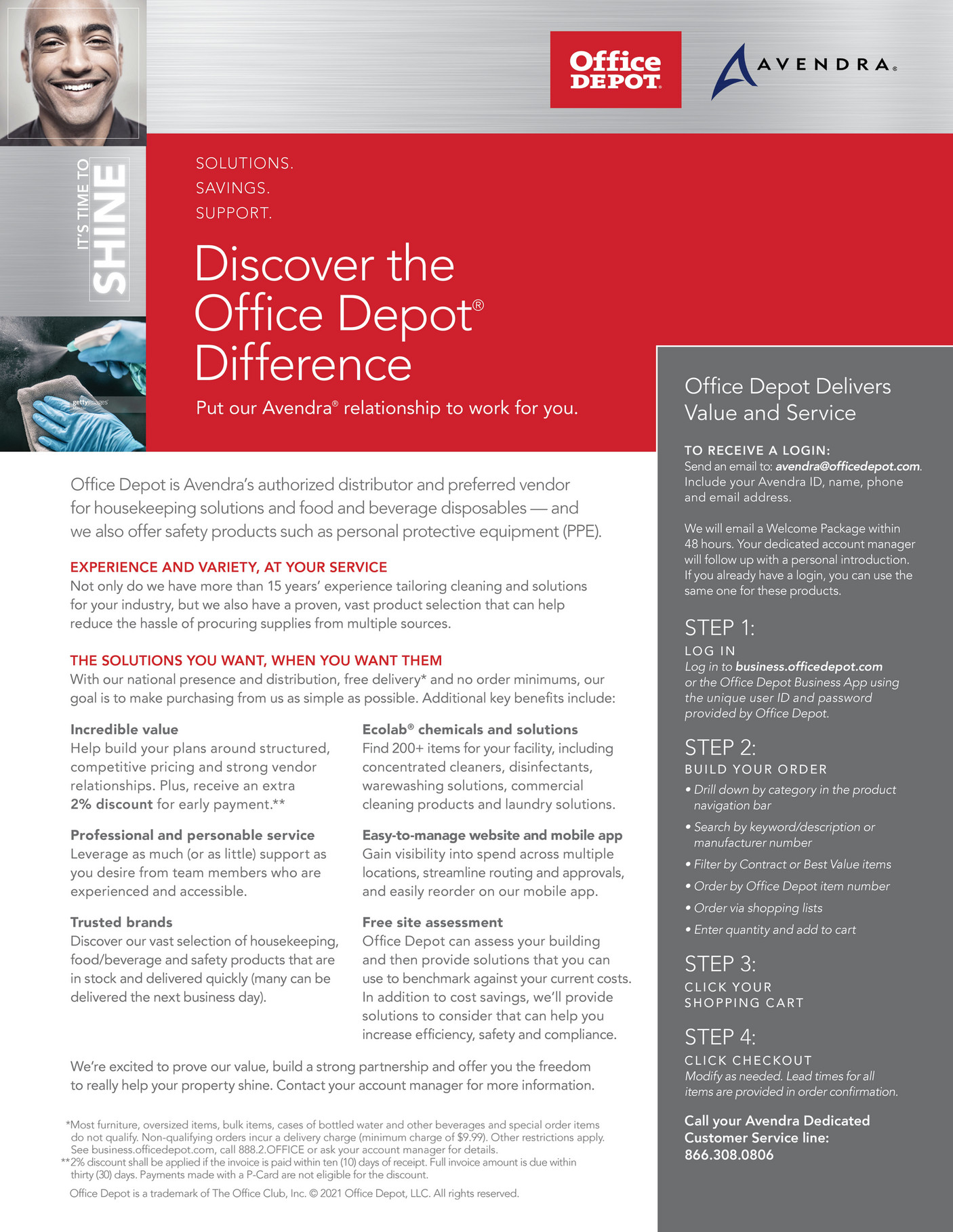 Office Depot Avendra Overview Page 1