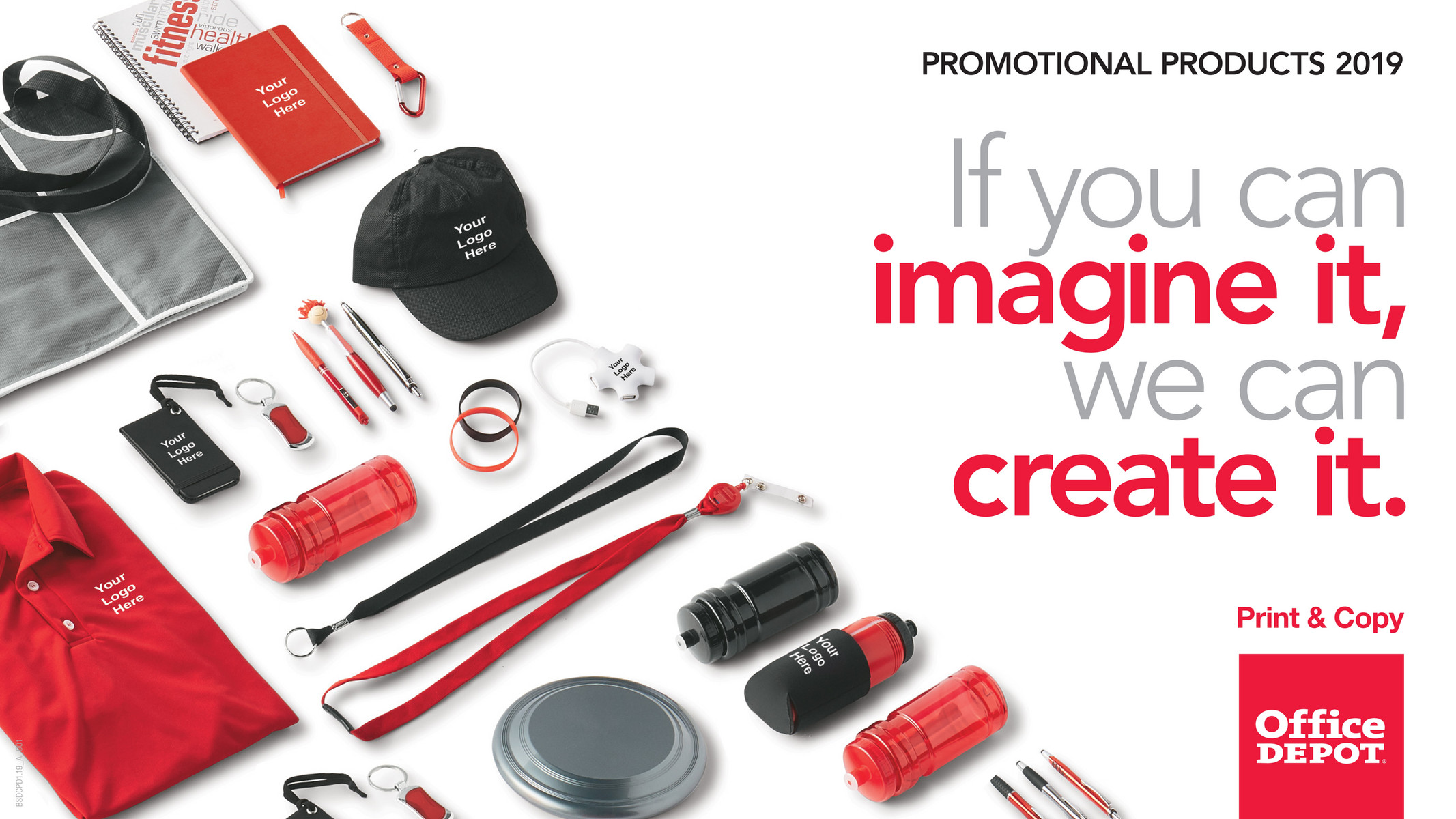 Promotional products. Hit promotional products. Promotional products Red.