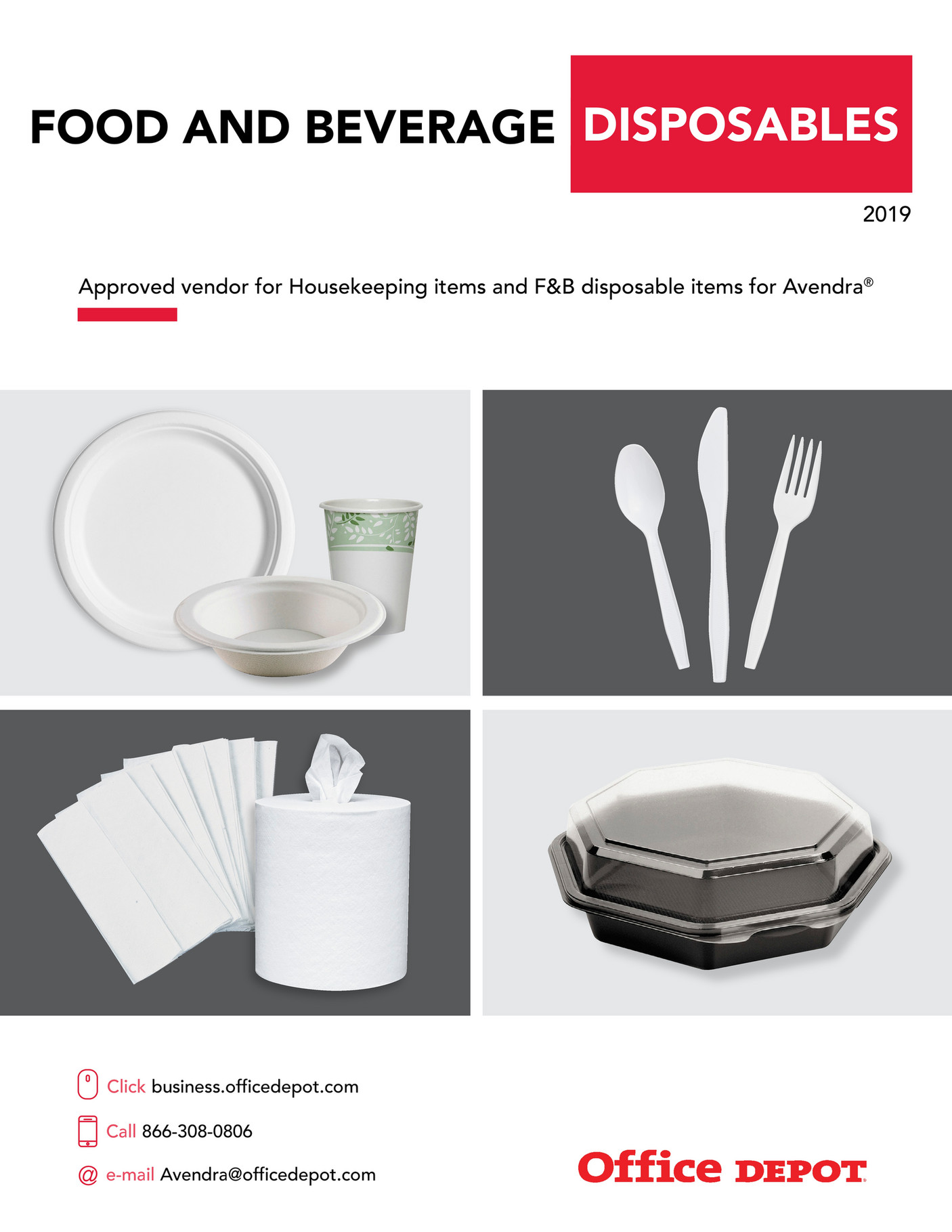 Office Depot Food and Beverage Disposables 2019 Page 1