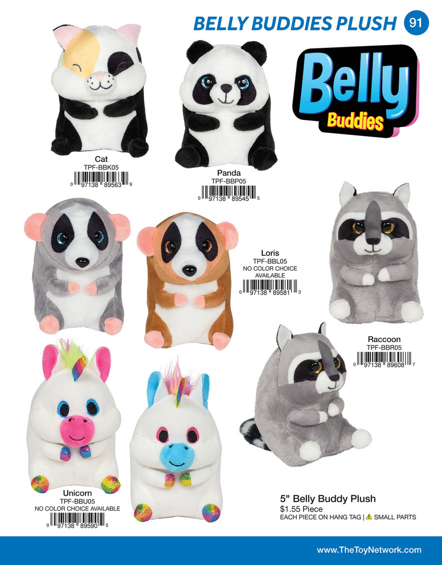 belly buddies stuffed animals