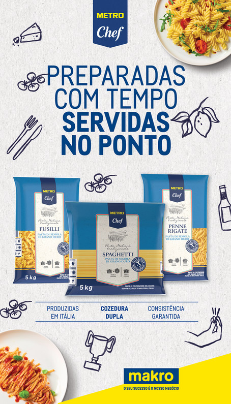 Massas METRO Chef: Performance consistente, sabor italiano genuíno